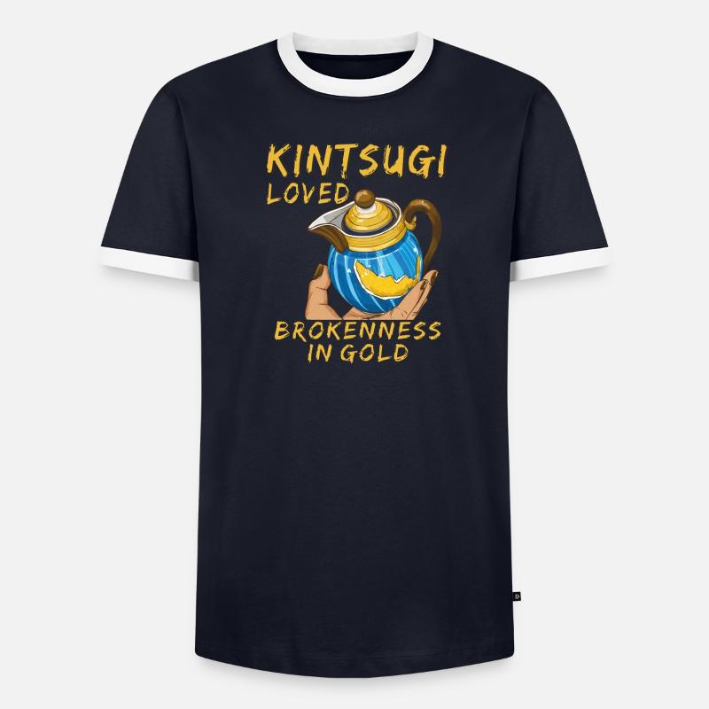 KINTSUGI AIMAIT LA BRISURE EN OR T-shirt contrasté Homme