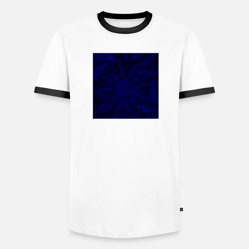 SOLEIL ÉLECTRIQUE ET FLEURS T-shirt contrasté Homme