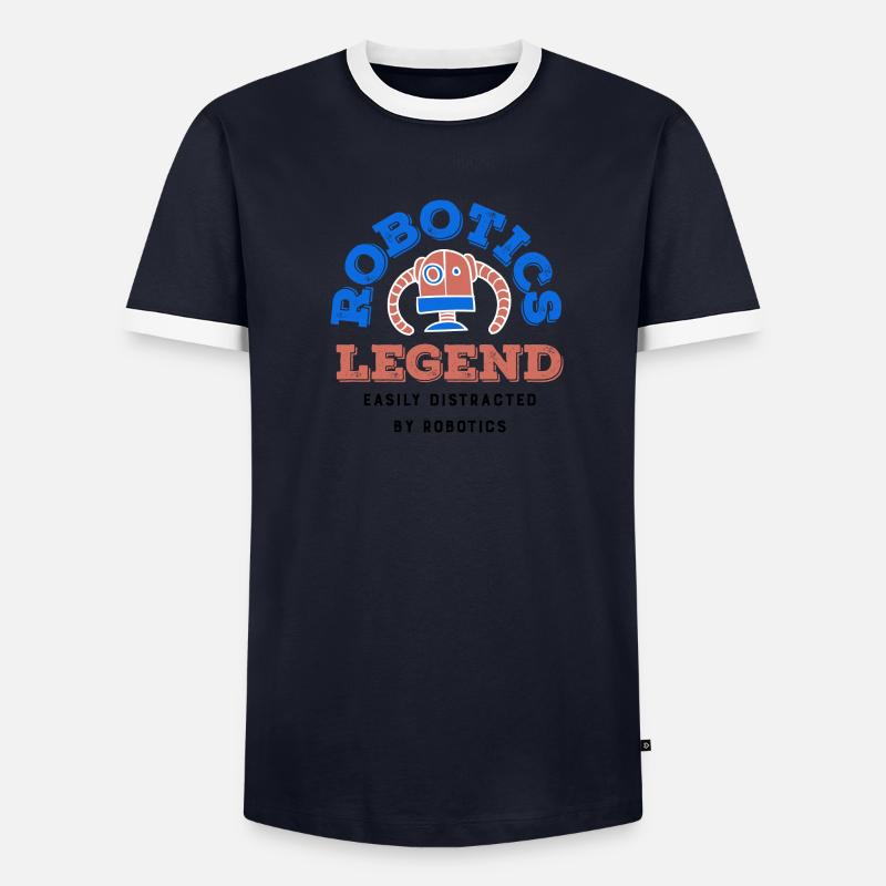 Robotics Legend Robot Engineer Technician - Men's Ringer Shirt - undefined