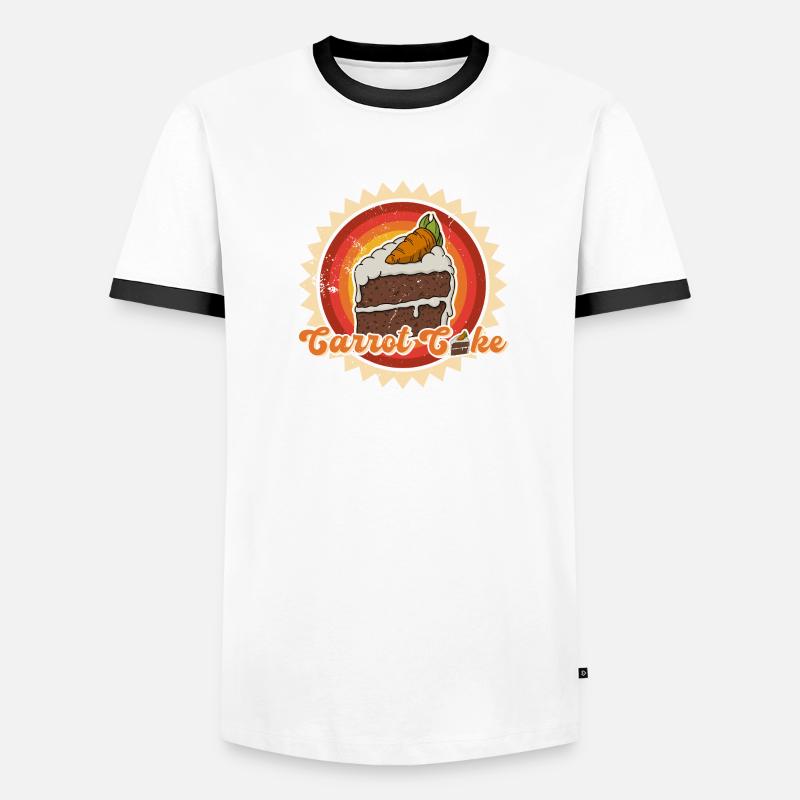 Gâteau Dessert Carotte Gâteau Cuisson Boulanger T-shirt contrasté Homme