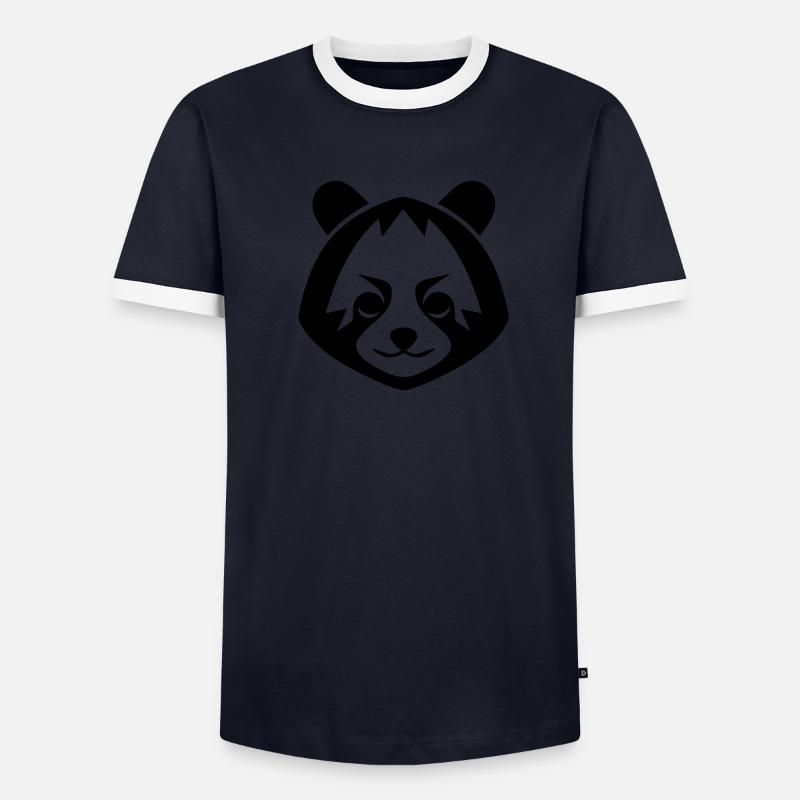 Panda roux T-shirt contrasté Homme