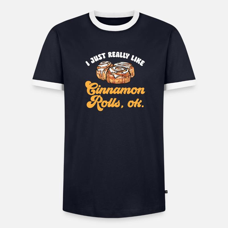 Zimtschnecke - Männer Kontrast-T-Shirt - undefined