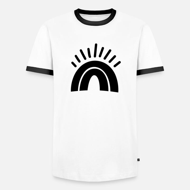 Arc en ciel T-shirt contrasté Homme