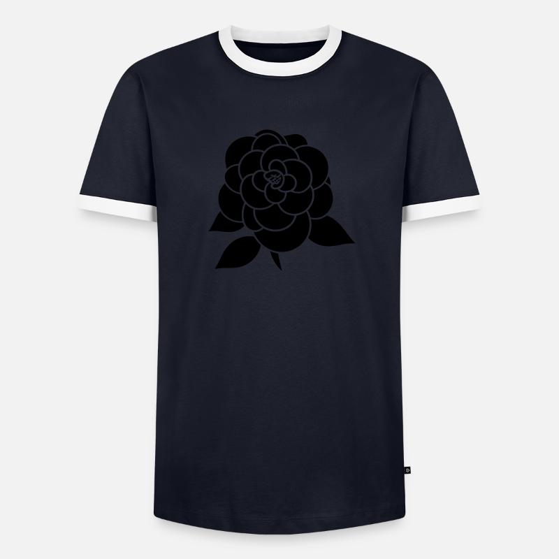 Icon fleur T-shirt contrasté Homme