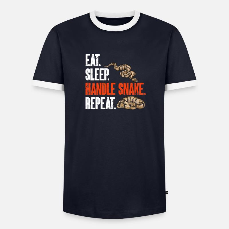 Ball Python Snake King Python - T-shirt contrasté Homme - undefined
