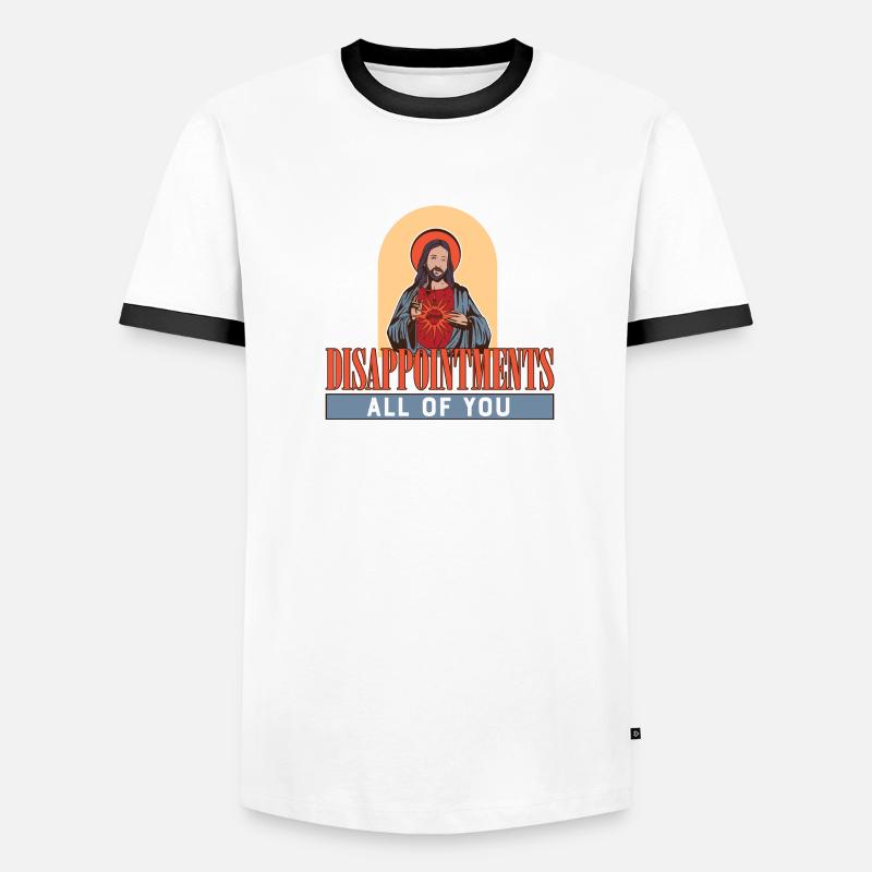 Drôle de Jesus Facepalm Meme Déceptions Tout de T-shirt contrasté Homme
