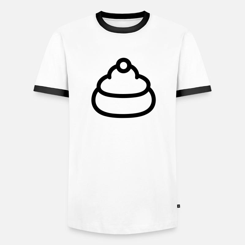 Cupcake Männer Kontrast-T-Shirt