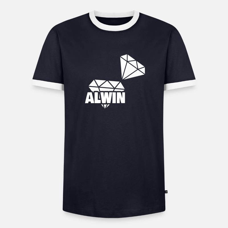 Alwin Männer Kontrast-T-Shirt