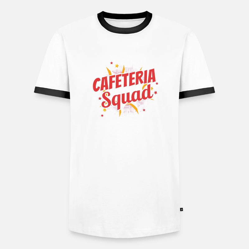 Cafeteria-Kader Männer Kontrast-T-Shirt