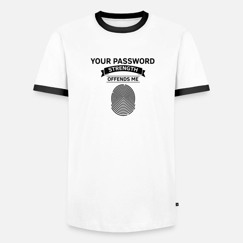 Cyber Security Design for IT Security and Hackers Men's Ringer Shirt