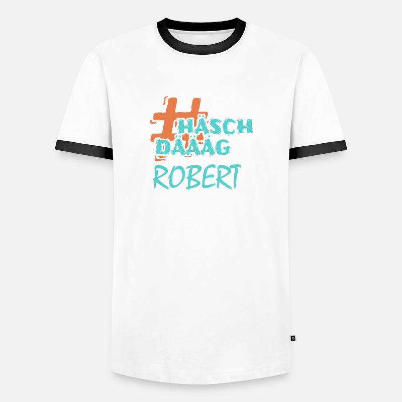 First name Robert Men's Ringer Shirt