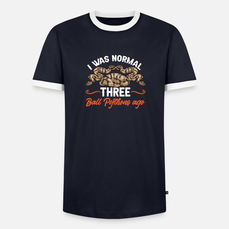 Ball Python Schlange Königspython - Männer Kontrast-T-Shirt - undefined