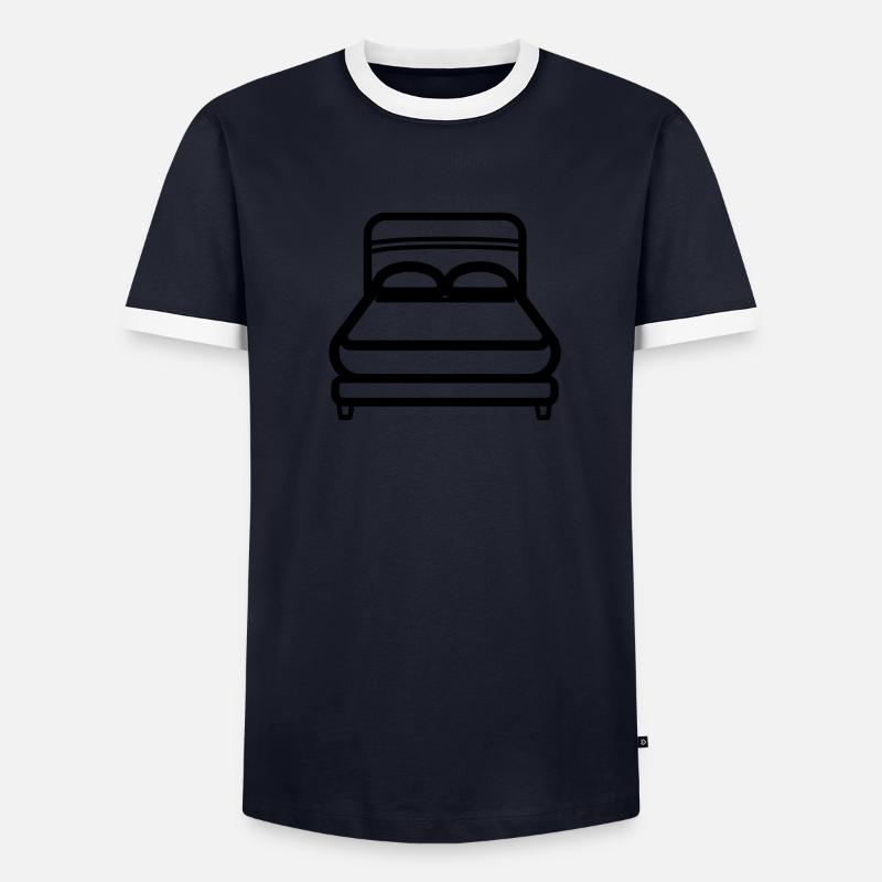 Bett Männer Kontrast-T-Shirt