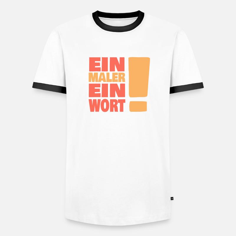 Eine maler ein Wort Männer Kontrast-T-Shirt