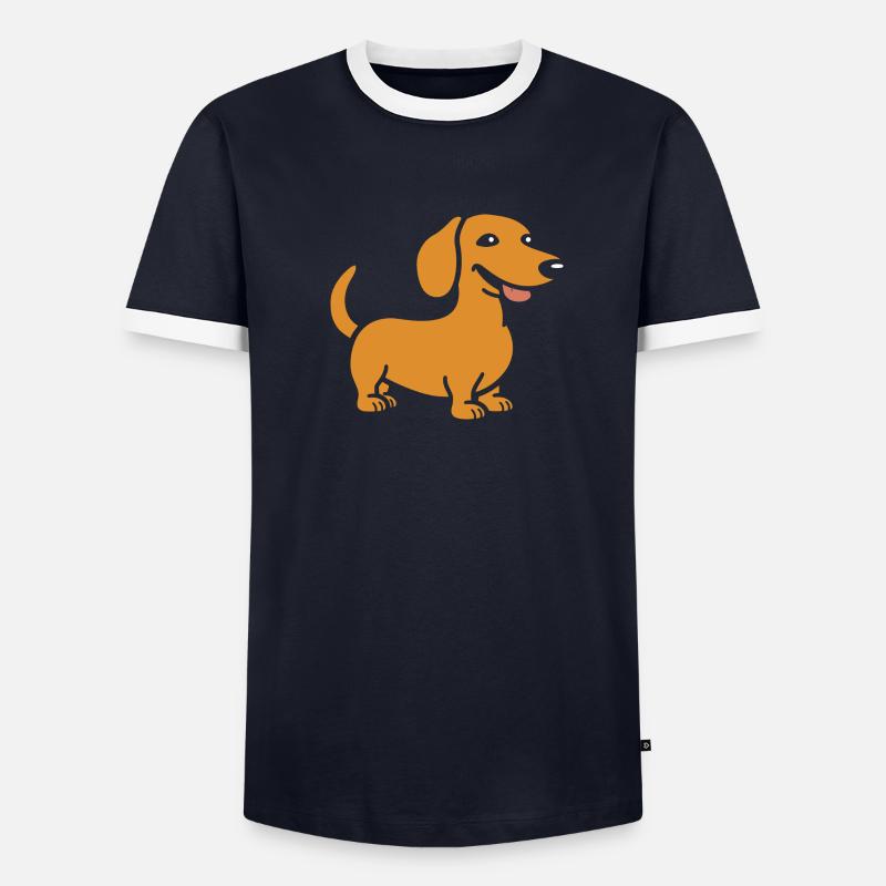 teckel T-shirt contrasté Homme