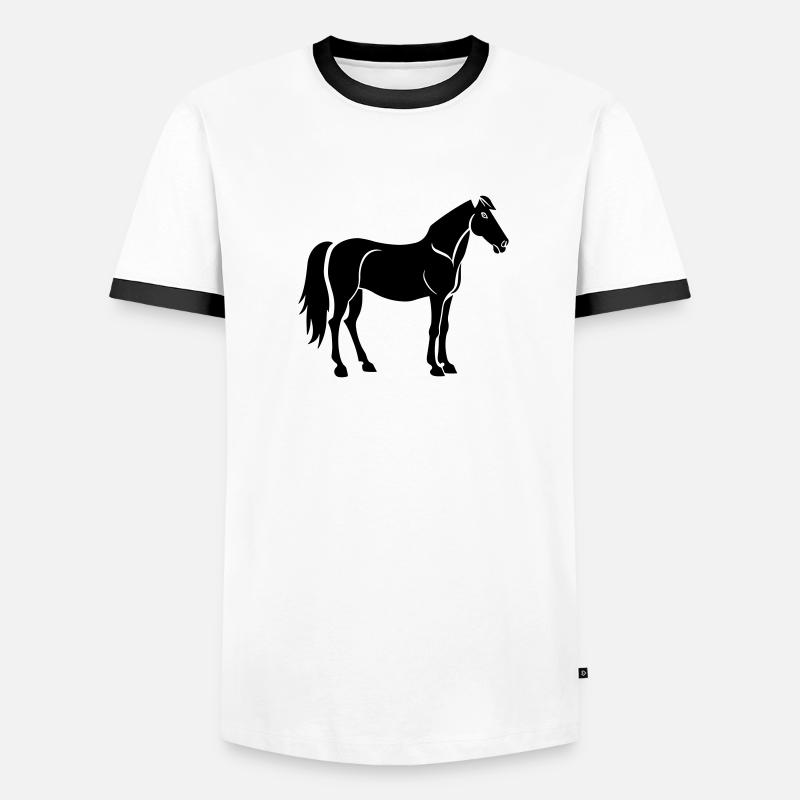 Cheval T-shirt contrasté Homme