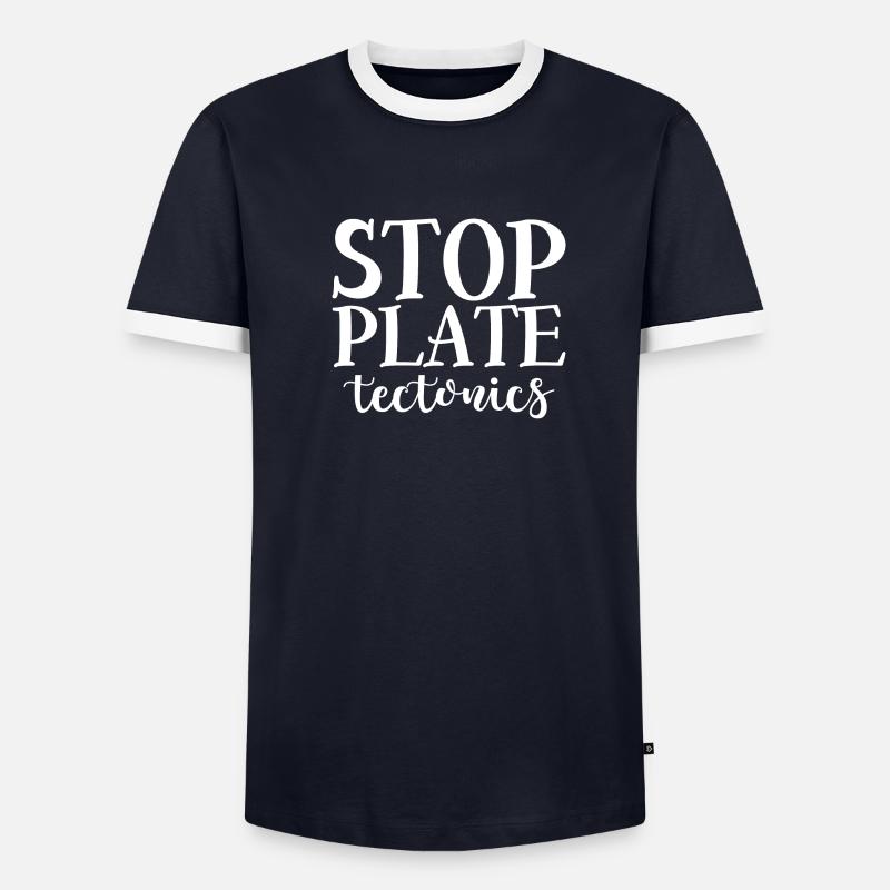 Stop Plate Tectonics 4 - Männer Kontrast-T-Shirt - undefined