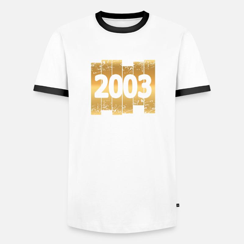 Witzig 2003 Männer Kontrast-T-Shirt