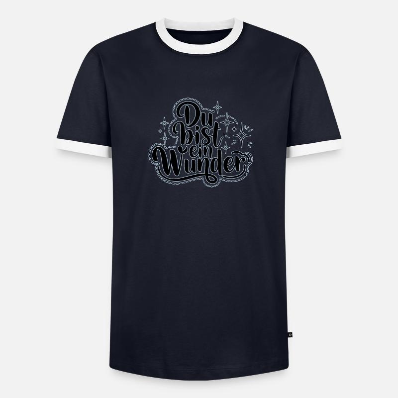 Du bist ein Wunder Männer Kontrast-T-Shirt