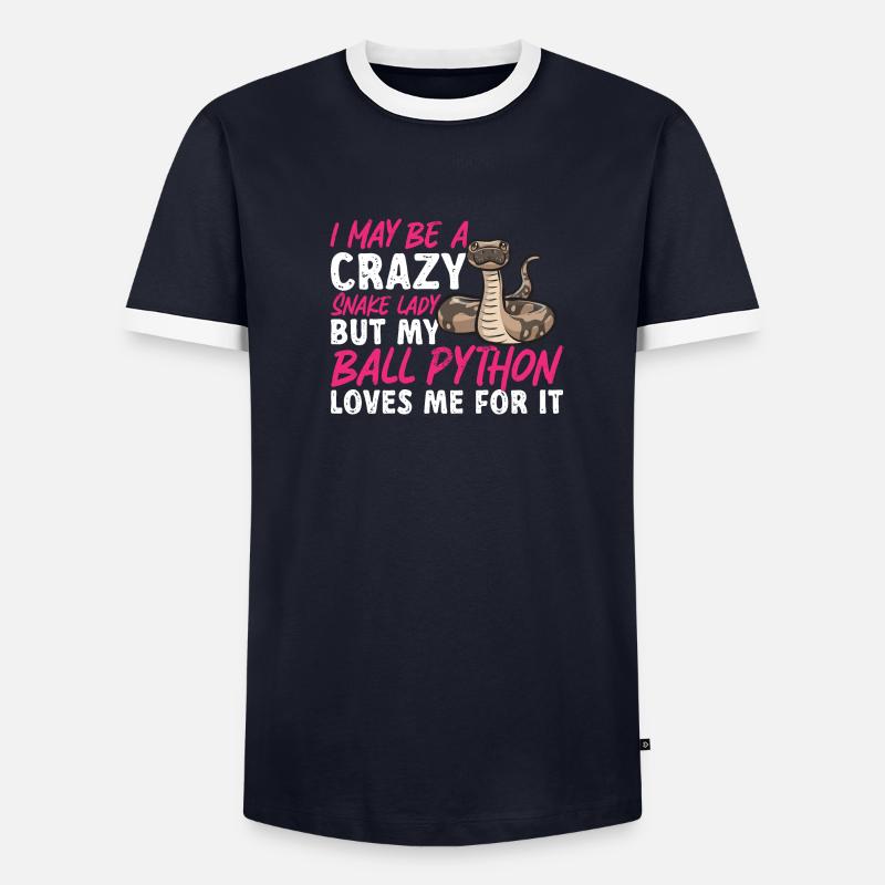 Ball Python Snake King Python - T-shirt contrasté Homme - undefined