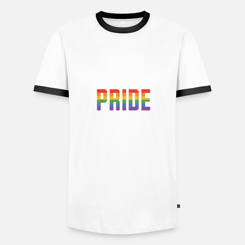 Code Pride Alert Bisexual Lesbian Love Asexual Tra Männer Kontrast-T-Shirt