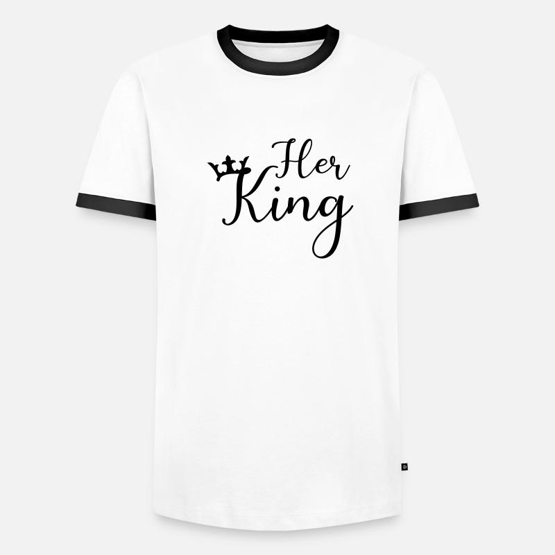 son roi T-shirt contrasté Homme