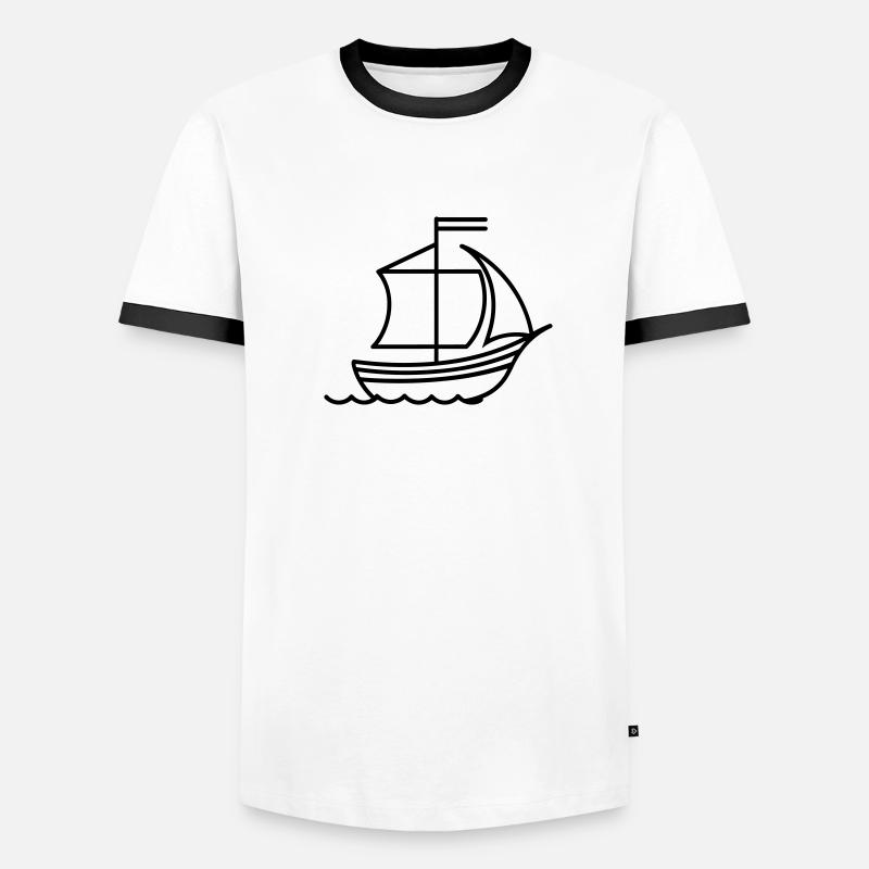 Pirate ship Men's Ringer Shirt