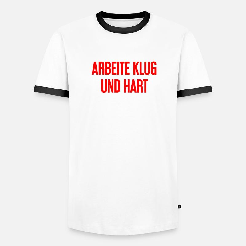 Travailler intelligemment et dur - La devise du succès pour les acteurs T-shirt contrasté Homme
