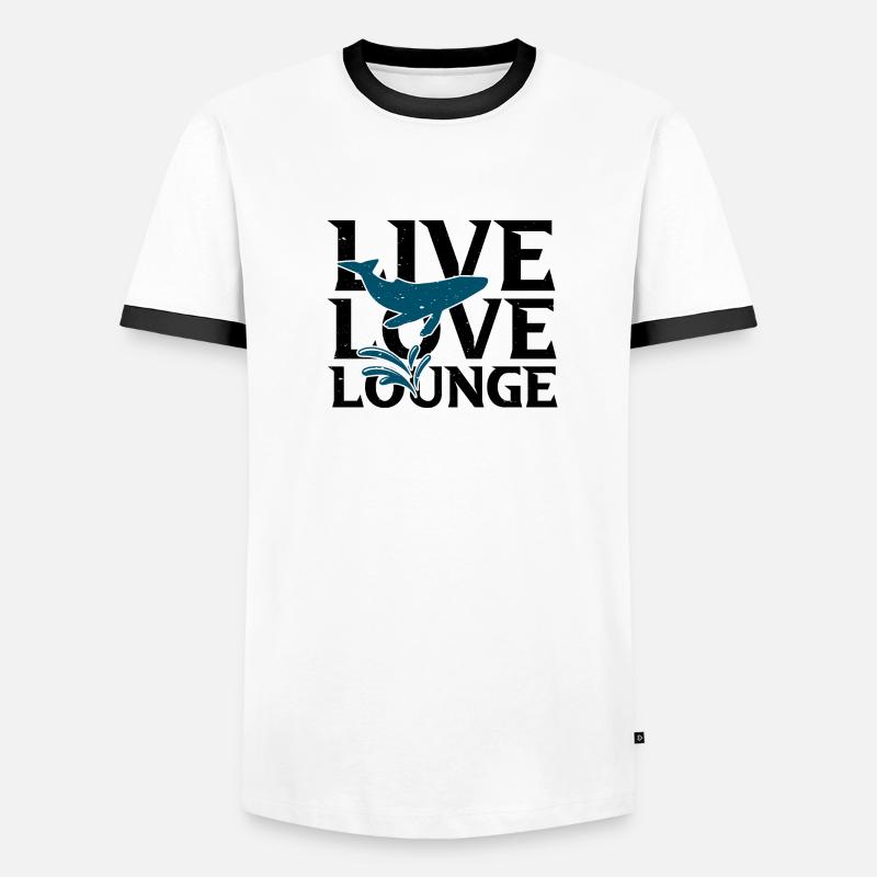 Conception d’observation des baleines pour les baleines T-shirt contrasté Homme