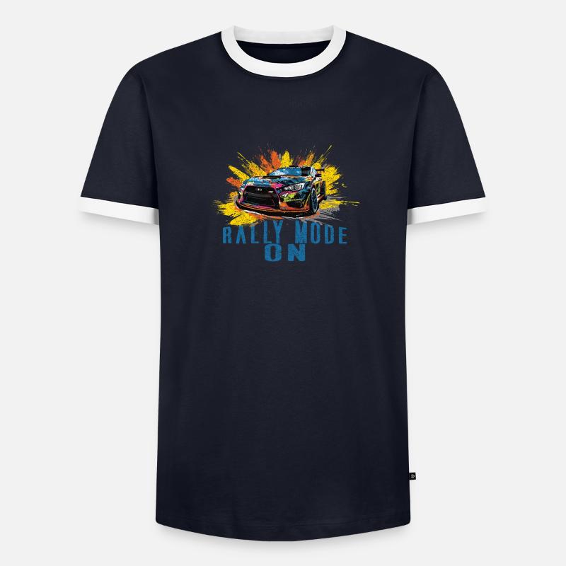 Mode rallye activé T-shirt contrasté Homme