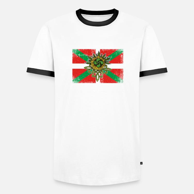 Baskische Sprache Basken Euskal Herria Basco Männer Kontrast-T-Shirt