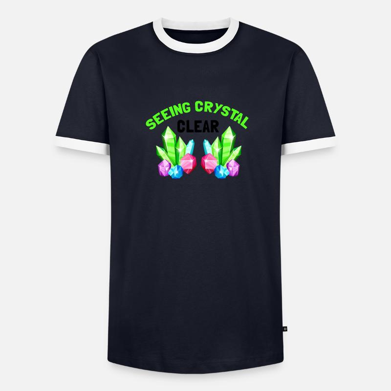 Recherche sur les roches et conception de roches à quartz T-shirt contrasté Homme