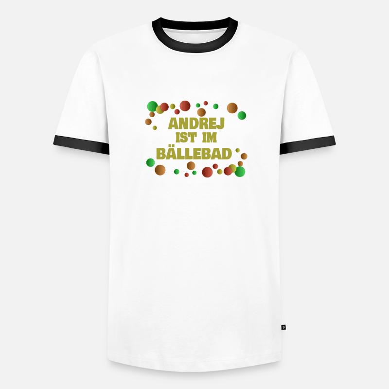 Andrej Männer Kontrast-T-Shirt