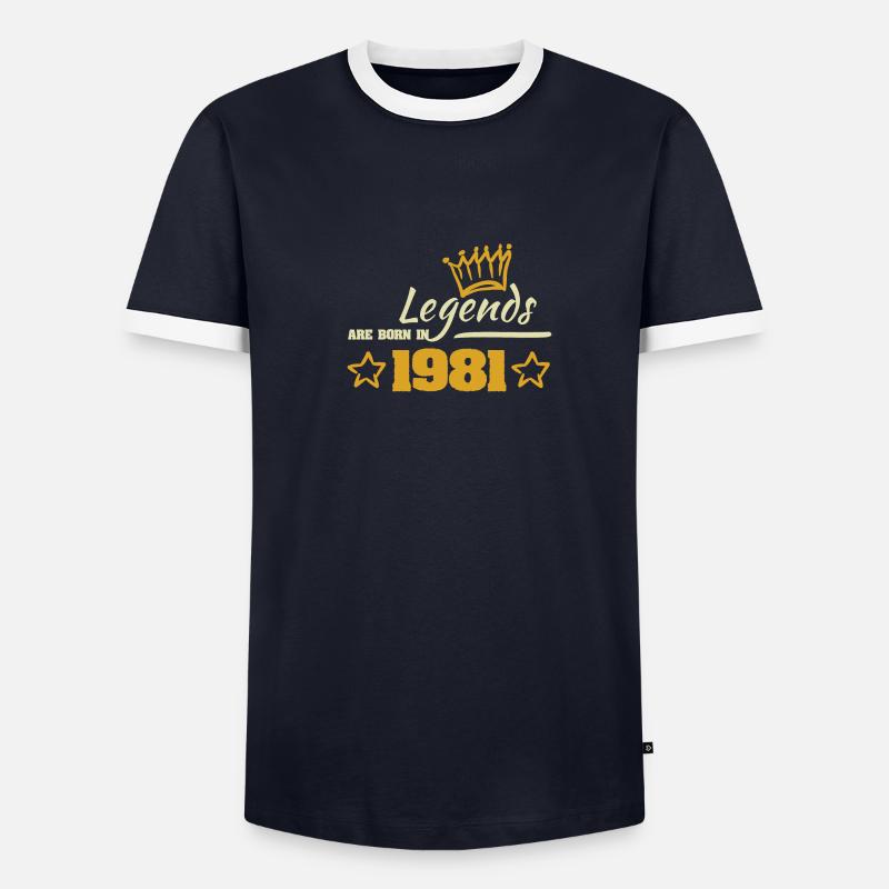 1981 T-shirt contrasté Homme