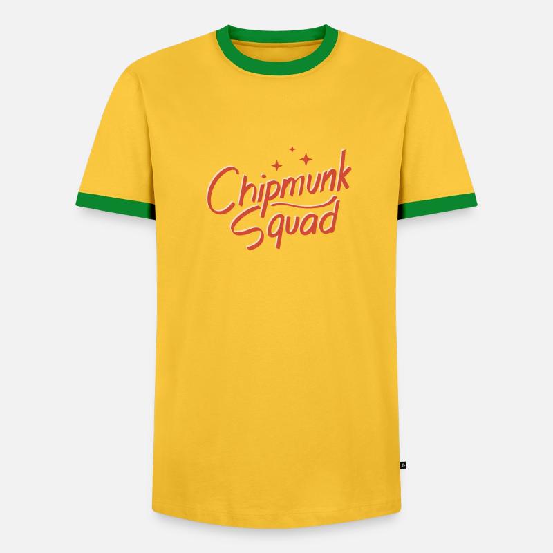 Chipmunk Squad Süßes Eichhörnchen Waldtier - Männer Kontrast-T-Shirt - undefined
