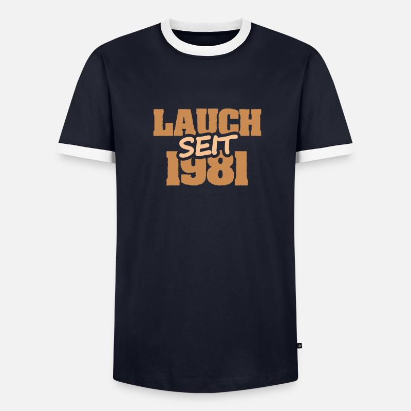 1981 Männer Kontrast-T-Shirt