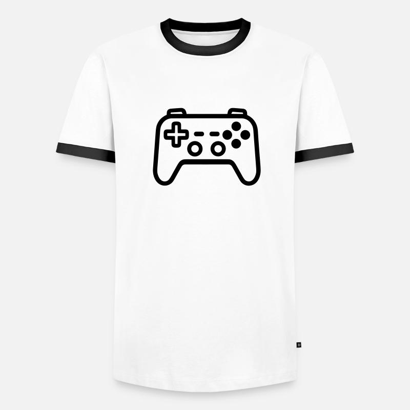 Videospiel-Controller Männer Kontrast-T-Shirt