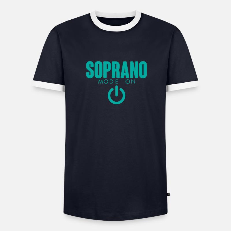 Mode Soprano activé 4 T-shirt contrasté Homme