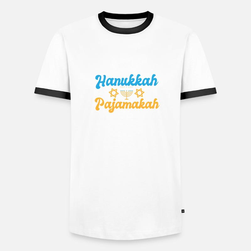 C’est mon pyjama de Hanoukka juif assorti T-shirt contrasté Homme