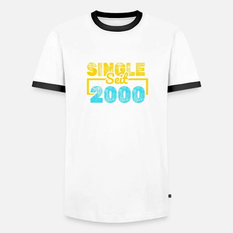 seit 2000 Männer Kontrast-T-Shirt