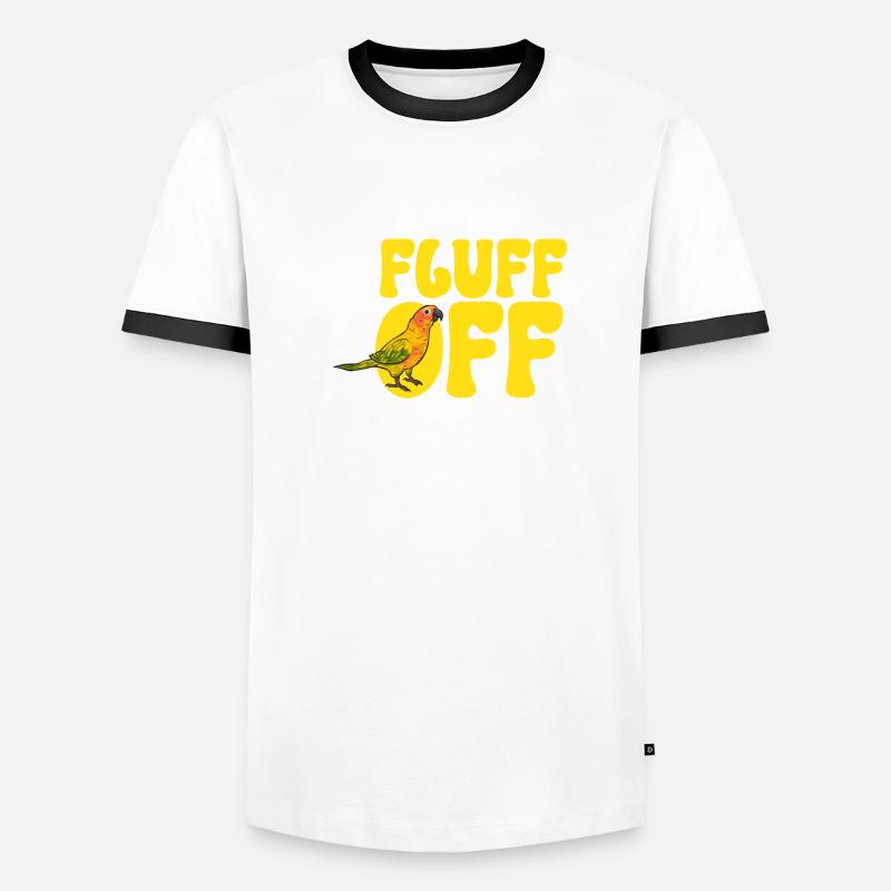 Perruche, Perroquet, Perruche, Oiseau T-shirt contrasté Homme