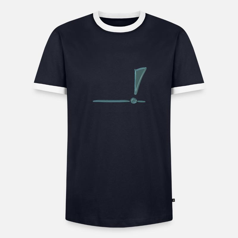 exclamation mark Men's Ringer Shirt