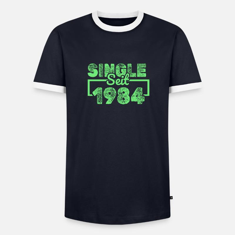Single, 1984 T-shirt contrasté Homme
