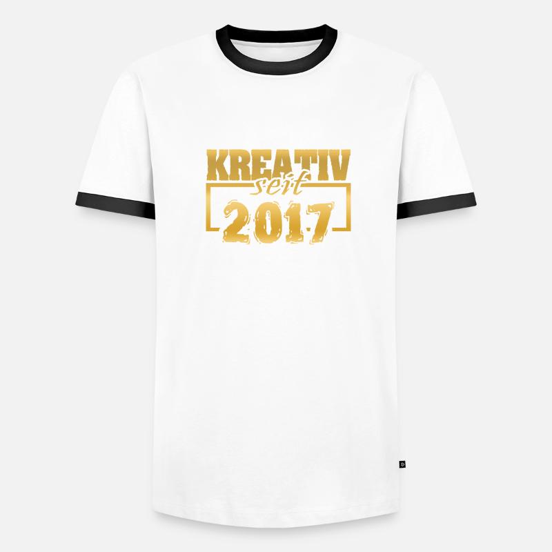 Artwork 2017 Männer Kontrast-T-Shirt