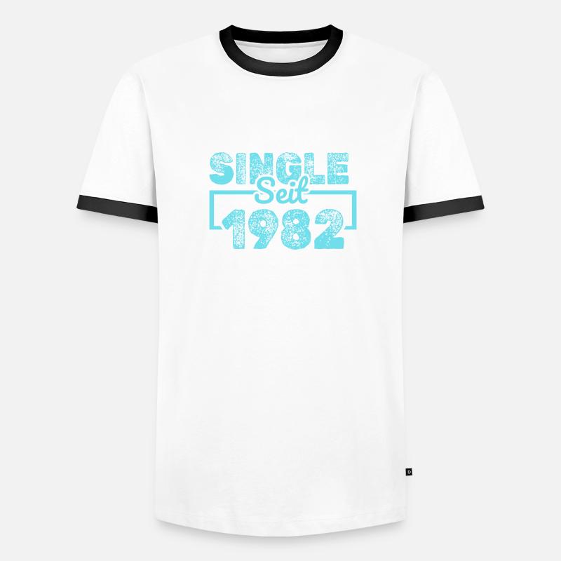 1982 1982 Männer Kontrast-T-Shirt