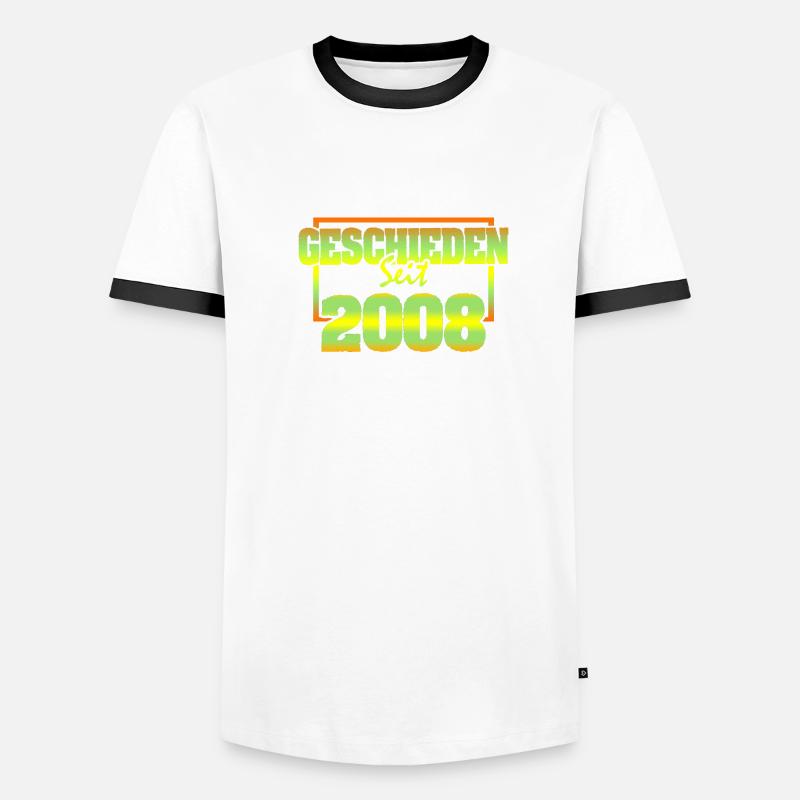 2008 Männer Kontrast-T-Shirt