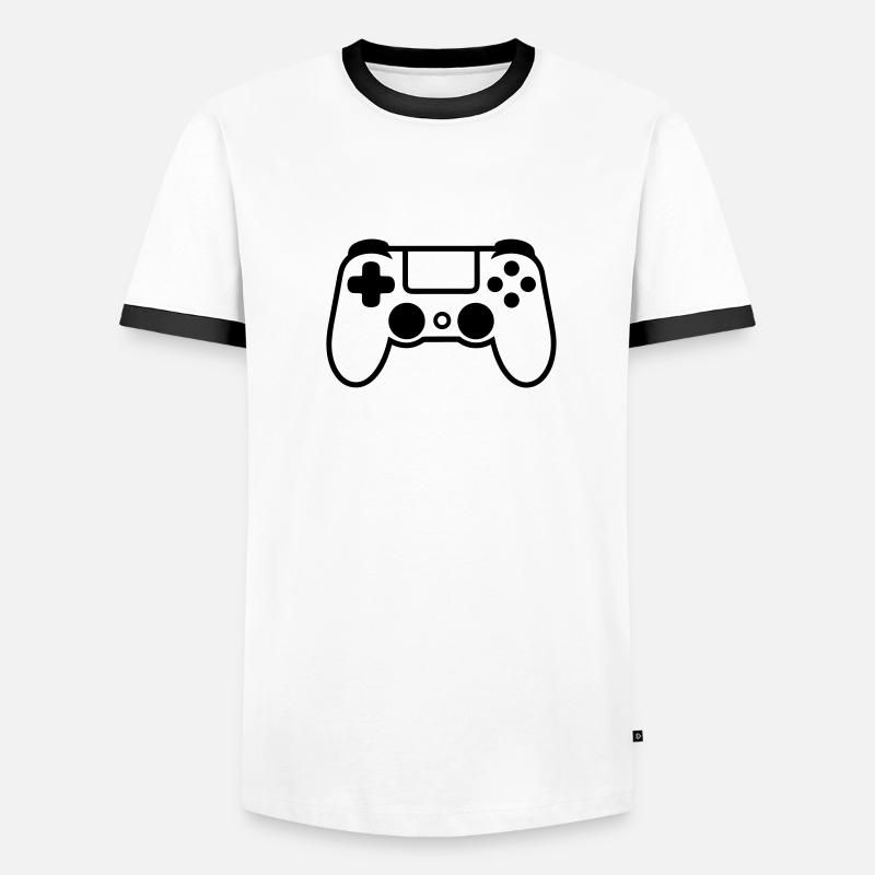 Videospiel-Controller Männer Kontrast-T-Shirt