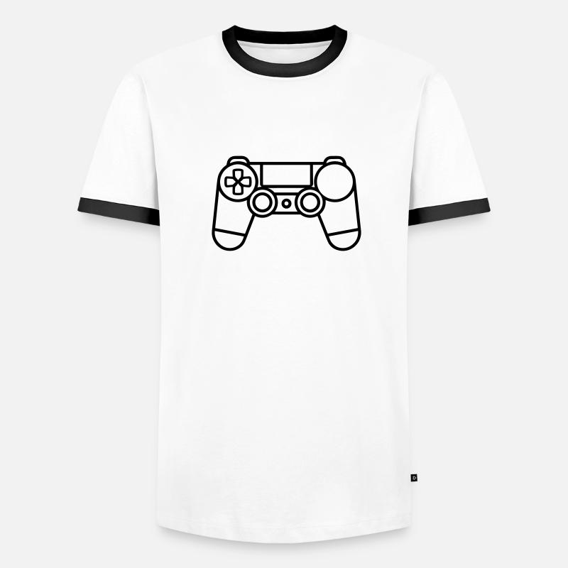 Videospiel-Controller Männer Kontrast-T-Shirt