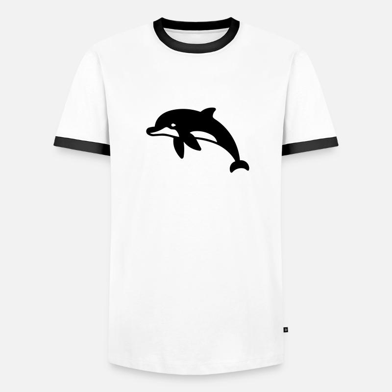 dauphin T-shirt contrasté Homme