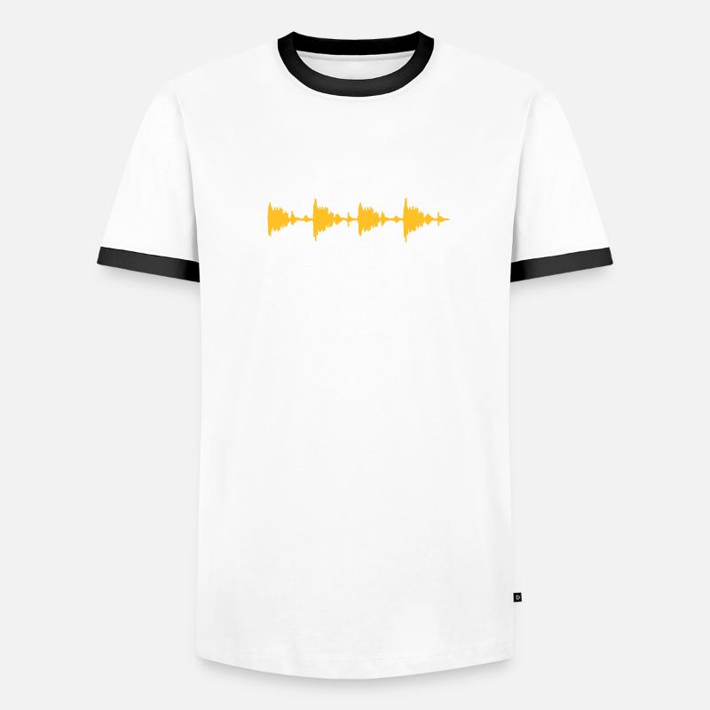 Waveform - Sample - Drumloop - Beat Men's Ringer Shirt